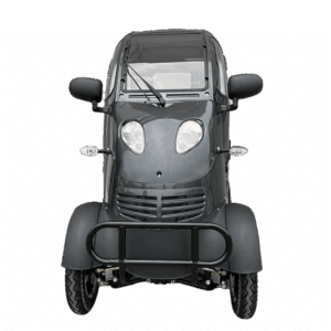 Voiturette sans permis noire vue de face